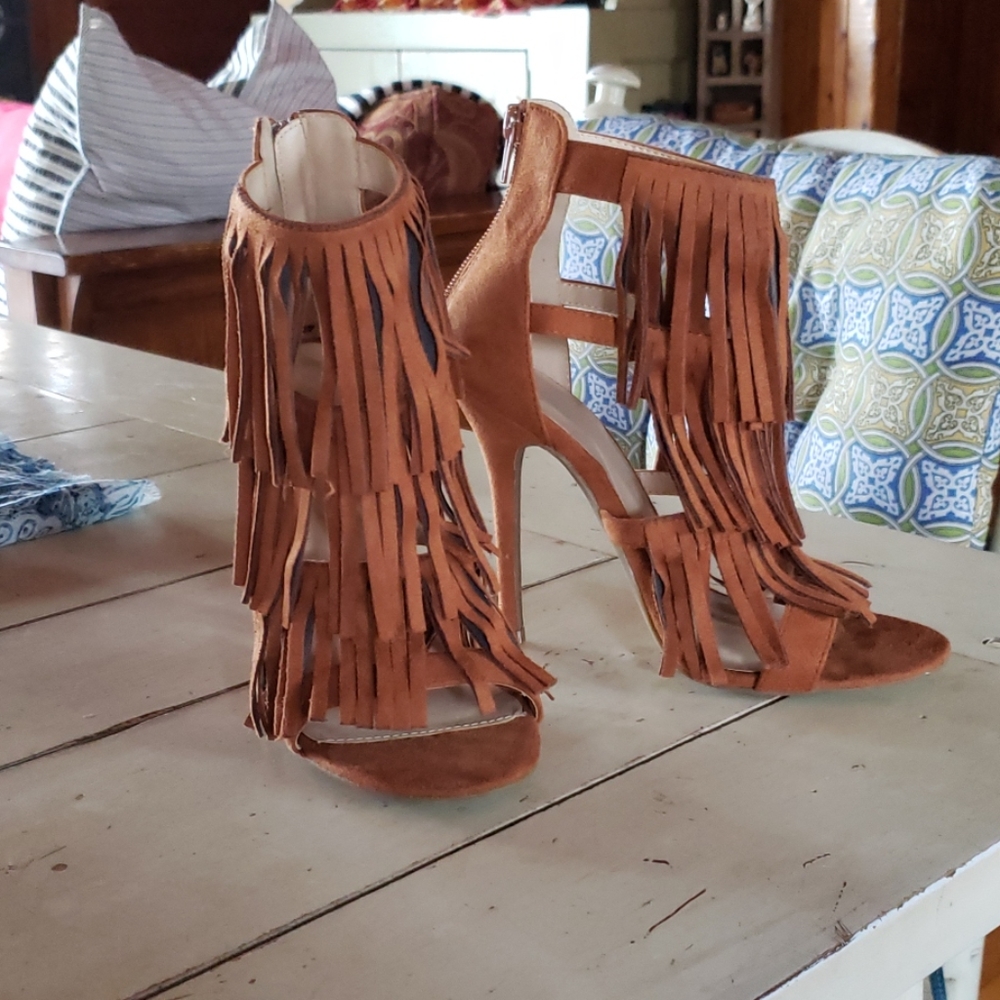 Suade heels